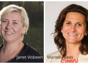 Portretfoto Janet Visbeen en Marieke Kees